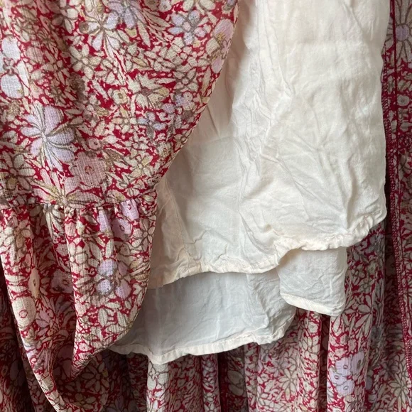 Free People Size M Flowy Floral Boho Maxi Dress - Picture 12 of 12